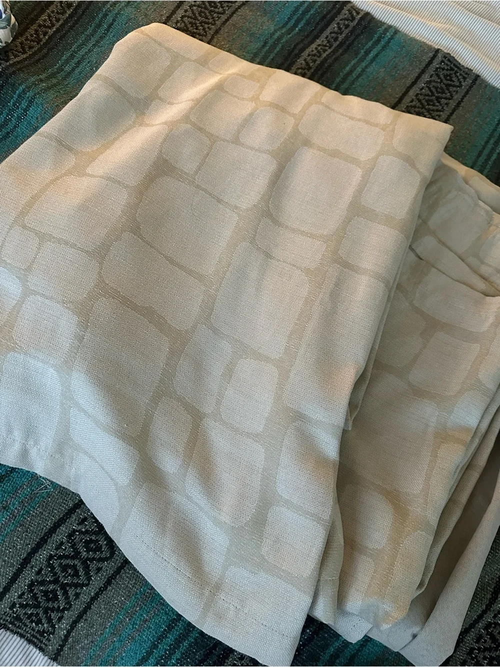 Beige Blackout Curtain Pair from IKEA